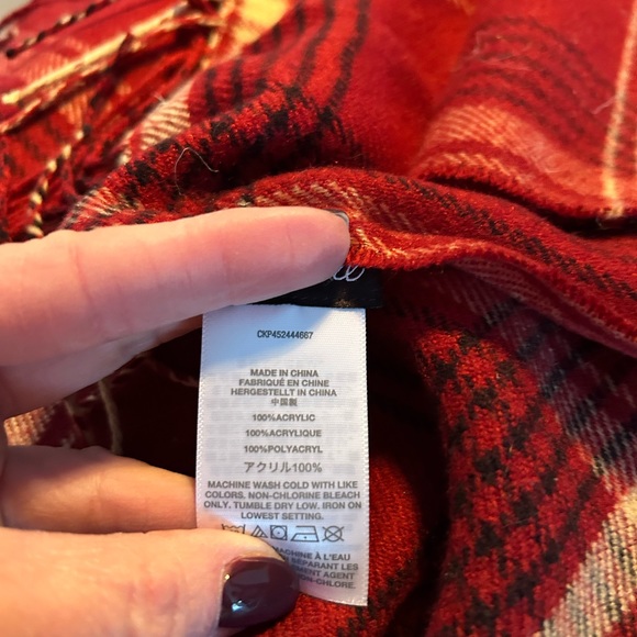 Madewell wool blend wrap with arm holes - Picture 2 of 3